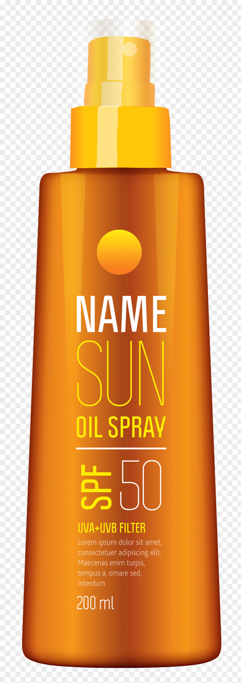 SPRAY Sunscreen Lotion Cosmetics Clip Art PNG