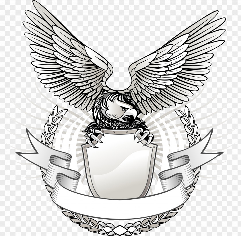 Vector Flying Eagle Insignia Royalty-free Clip Art PNG