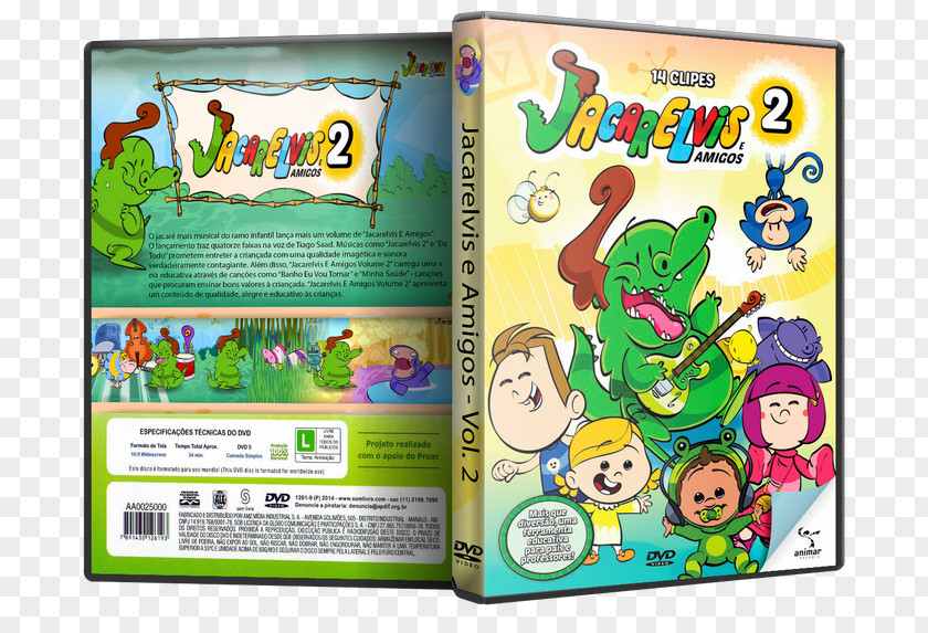 Volume 1 DVD Jacarelvis E Amigos, Vol. 2 Som Livre Ltda.Dvd Amigos PNG