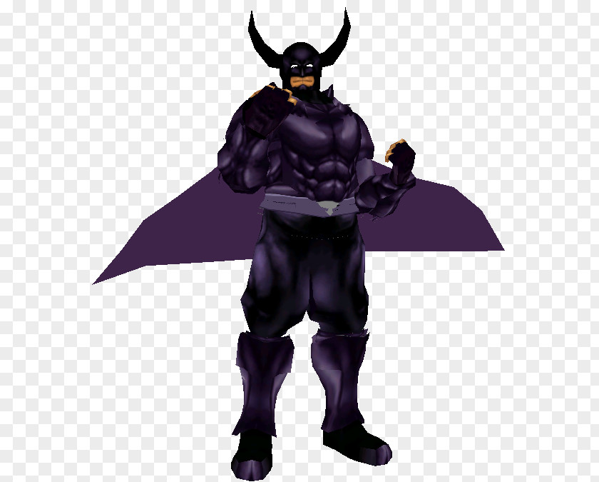 Black Shadow Demon Figurine Supervillain PNG