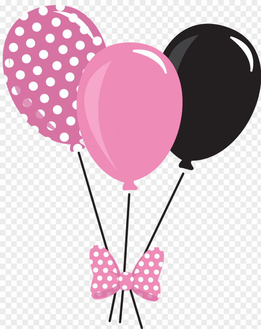 Pink Balloon Mickey Mouse Minnie Clip Art PNG