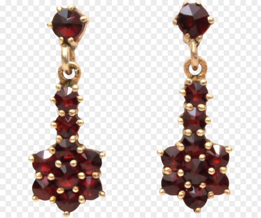 Ruby Earring Jewellery Maroon PNG