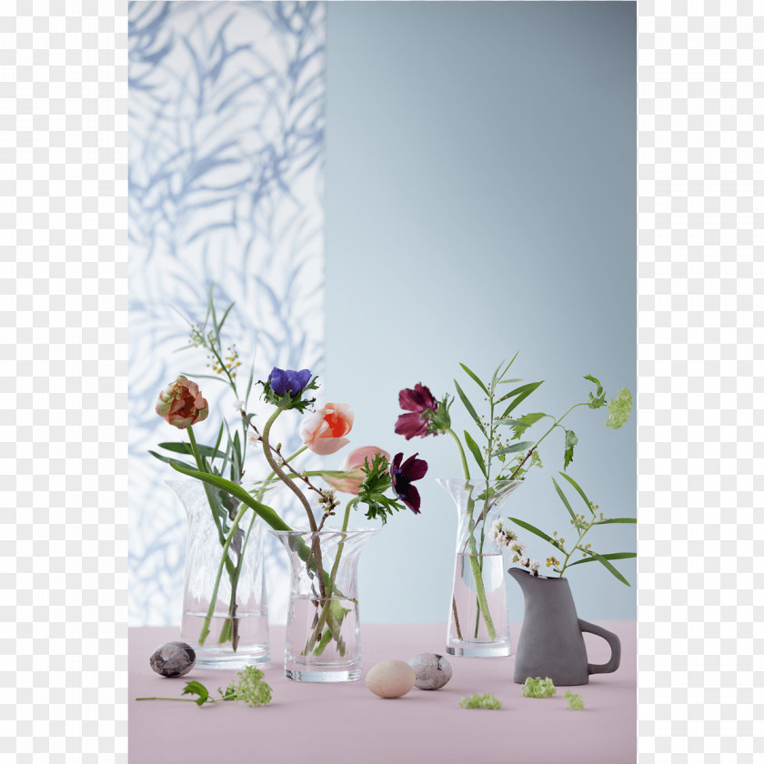 Vase Floral Design ローゼンダール Glass Copenhagen PNG