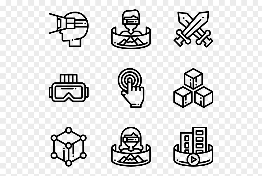 Virtual Reality Icon Design Graphic PNG