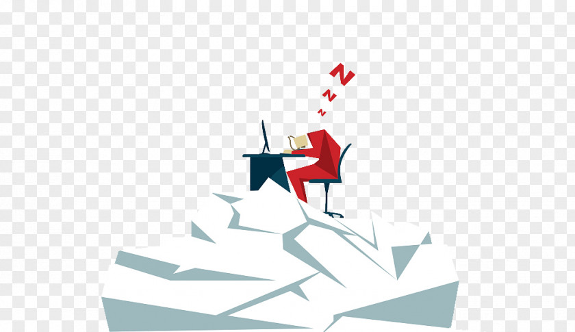 A Tired Man With Vector Work Drawing Illustration PNG