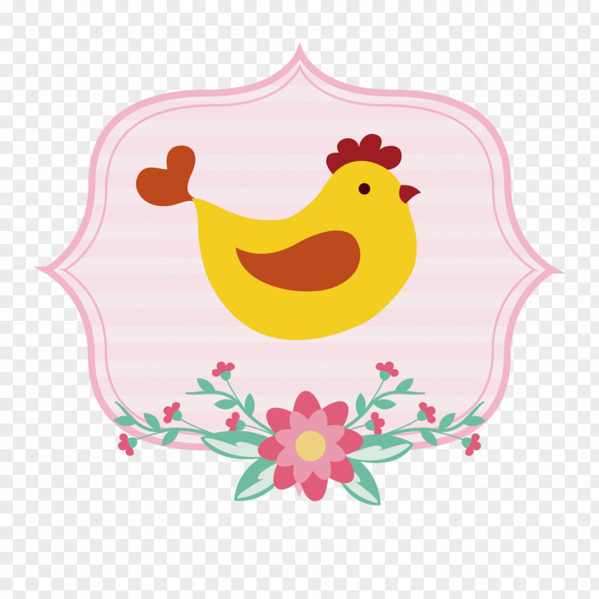 Easter Decorative Birds Chicken Rooster PNG