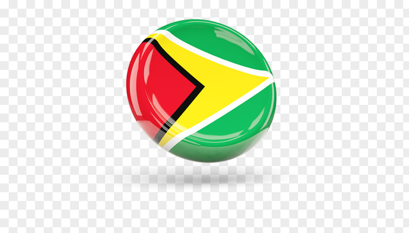 Guyana Flag Logo Green Sphere PNG