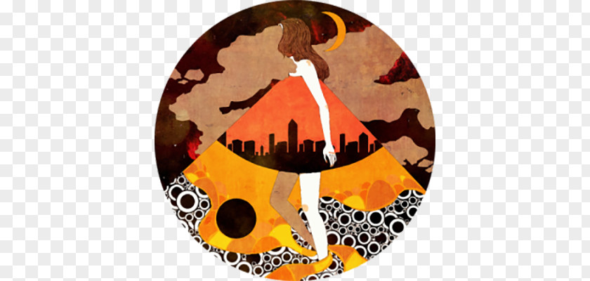 Urban Women In The Moonlight Illustrator Art Illustration PNG