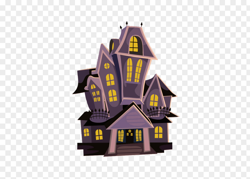 Cartoon Castle Clip Art Haunted House Ghost Free Content PNG