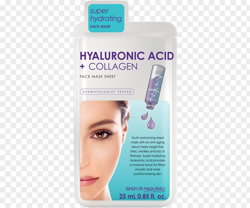 Hyaluronic Acid Skin Republic Brightening Vitamin C Face Mask Spots + Blemish Anti Spot & Pore Refining Collagen Care PNG