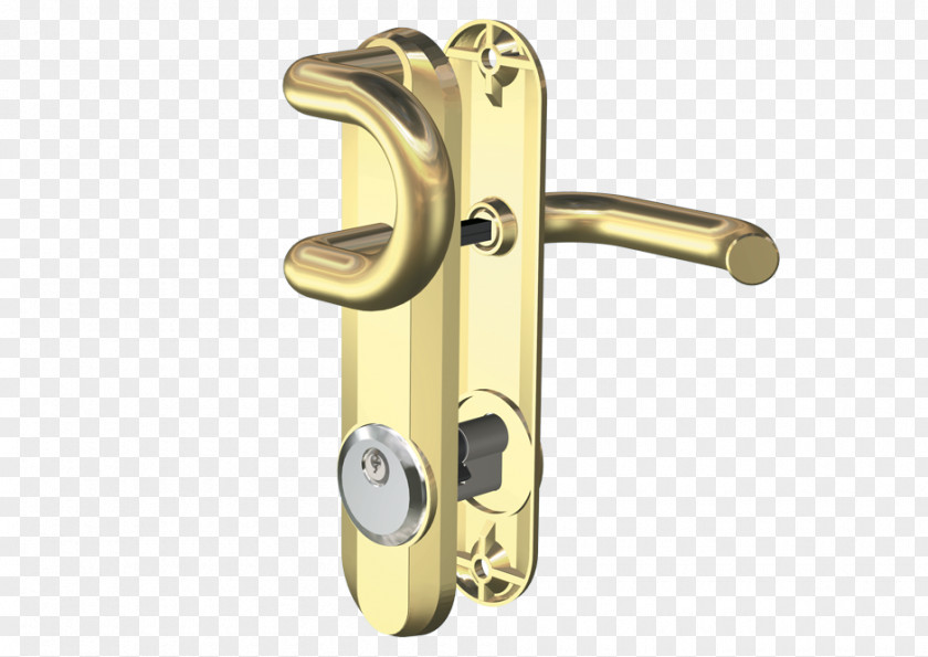 Kaba Builders Hardware Bauteil Door Handle Brass PNG