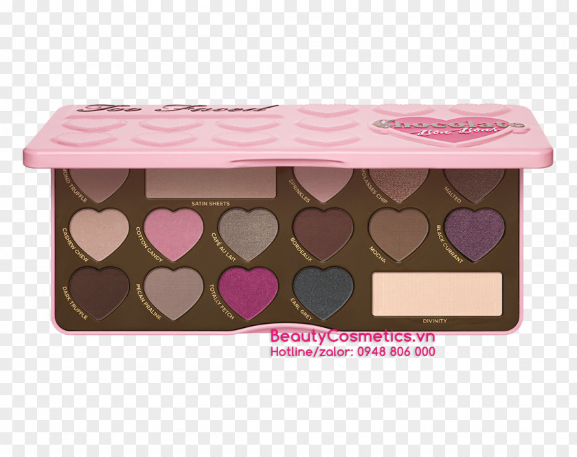 Chocolate Bonbon Too Faced Bar Sephora Sweet Peach Eye Shadow PNG