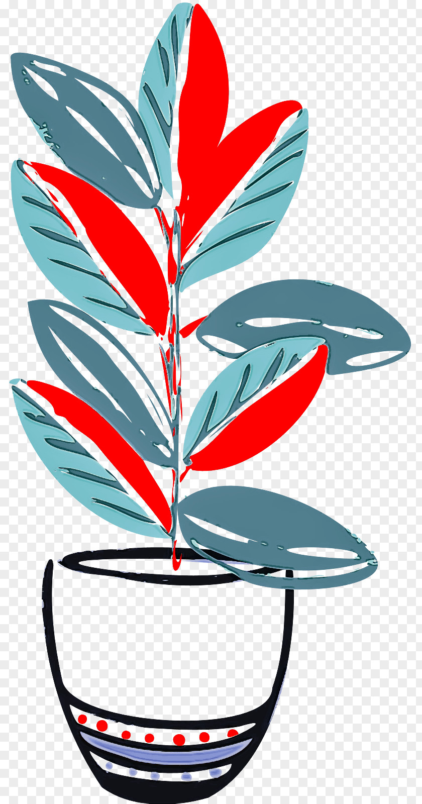 Flower Leaf Tree Line Meter PNG