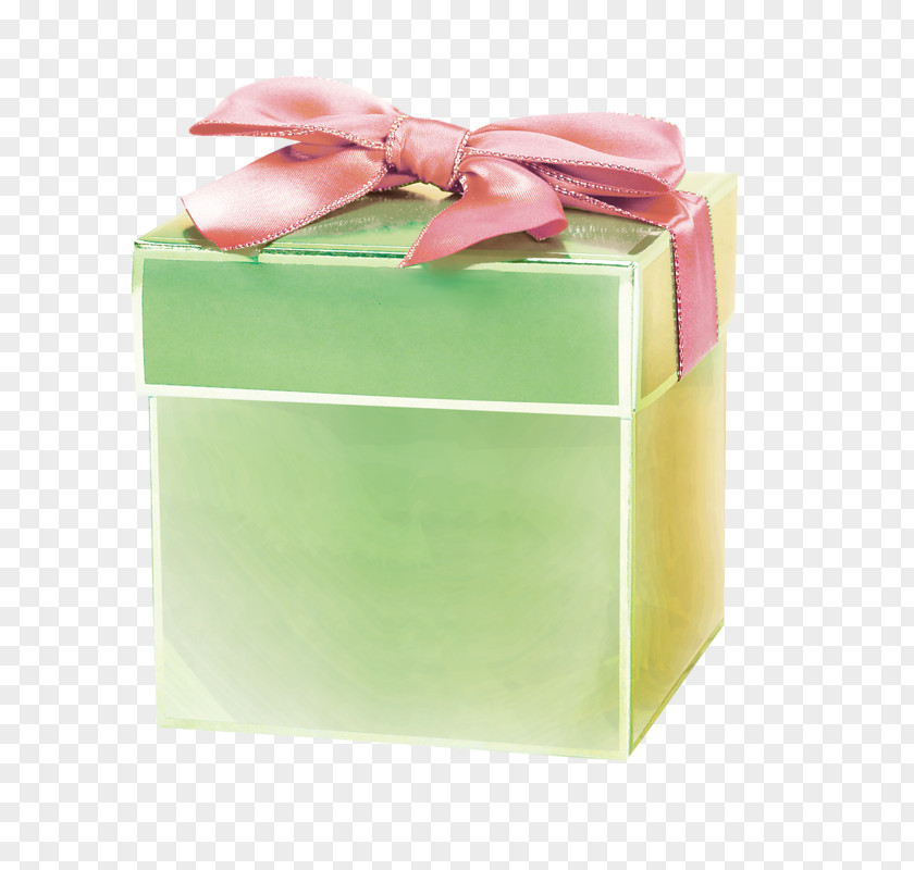 Green Gift Box Decorative PNG