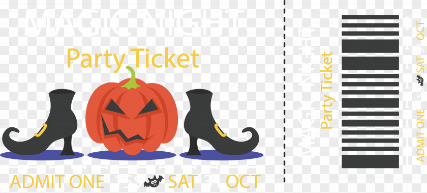 Pumpkin Head High Heel Shoes Ticket Halloween Jack-o'-lantern PNG