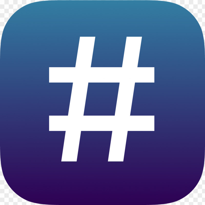 Social Media Hashtag PNG