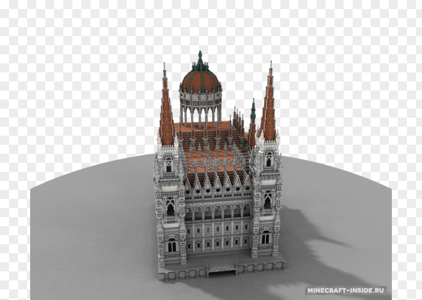 Building Hungarian Parliament Minecraft Landmark PNG