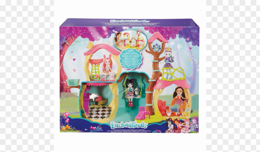 Doll Giant Panda Enchantimals House Toy PNG
