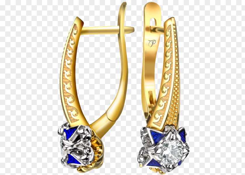 Gold Earring Jewellery Gemstone PNG