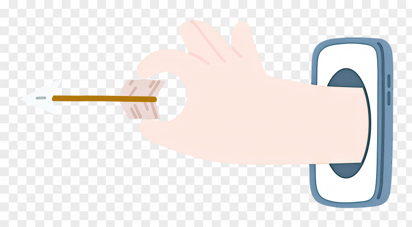 Hand Pinching Arrow PNG