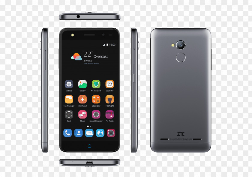 Smartphone ZTE Blade V7 Telephone 4G PNG