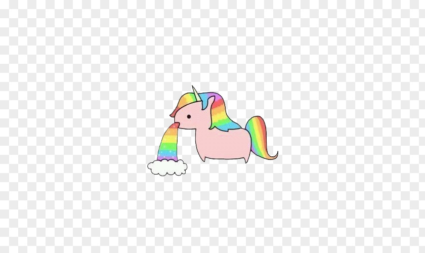 Unicorn Vomiting Rainbow Fairy Tale PNG