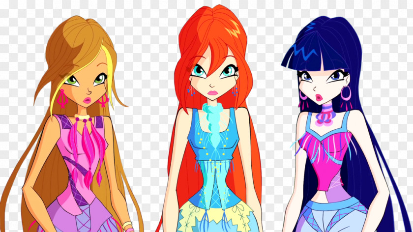 Winx Club Season 7 Musa Flora Bloom Aisha Stella PNG