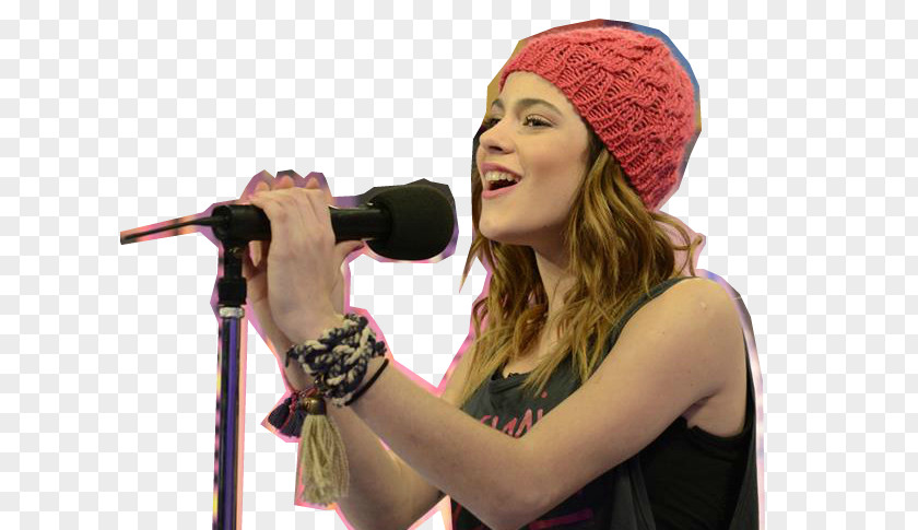 Beanie Martina Stoessel Microphone Musician PNG