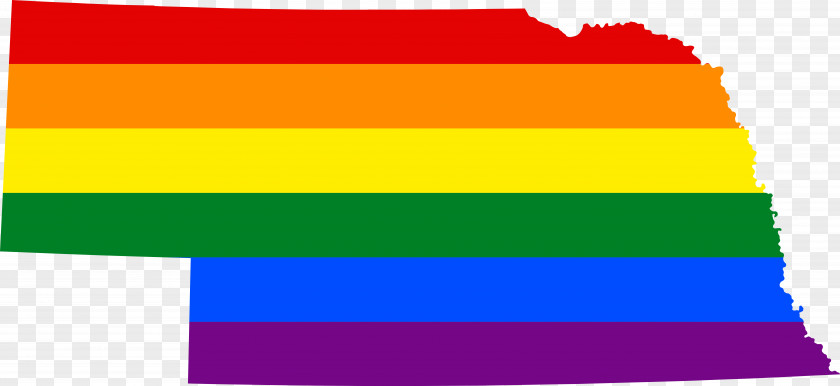 Flag Of Nebraska LGBT Rainbow Bisexuality PNG