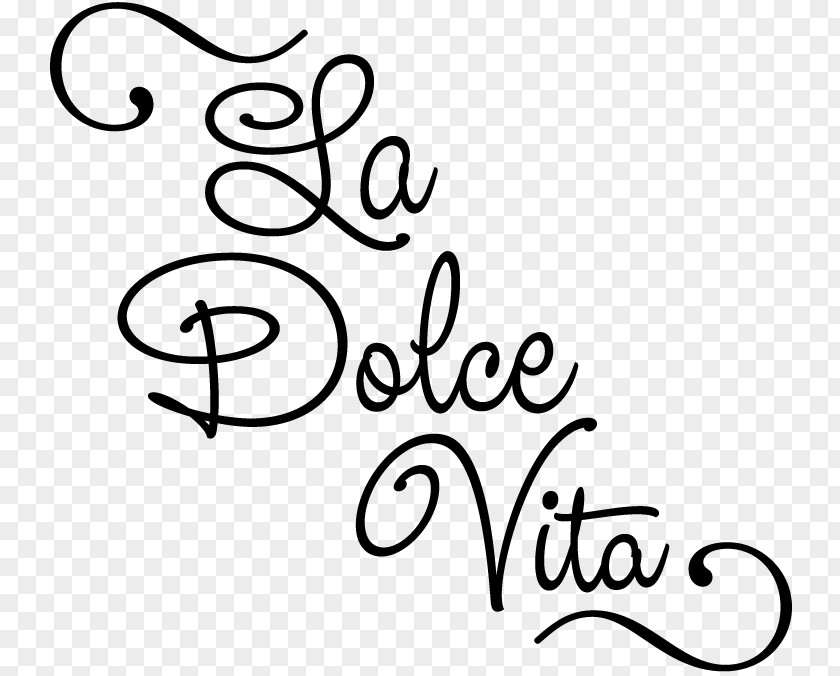 La Dolce Vita Двое Calligraphy Logo Clip Art PNG