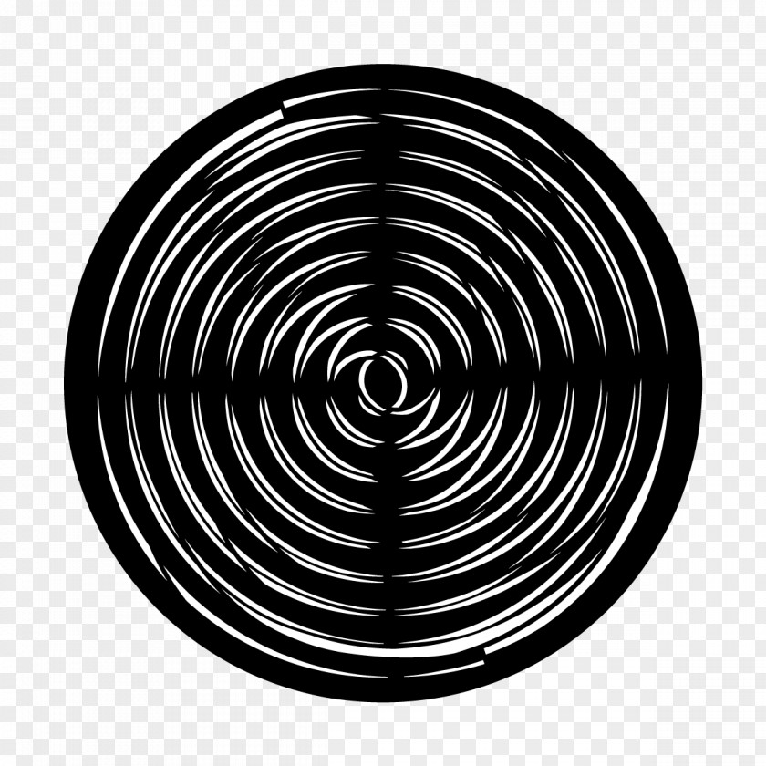 Spiral Transparent Circle Pattern Clip Art PNG