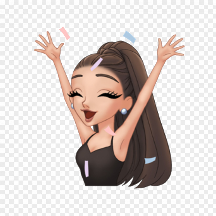 Ariana Grande Emoji Moonlight Drawing PNG