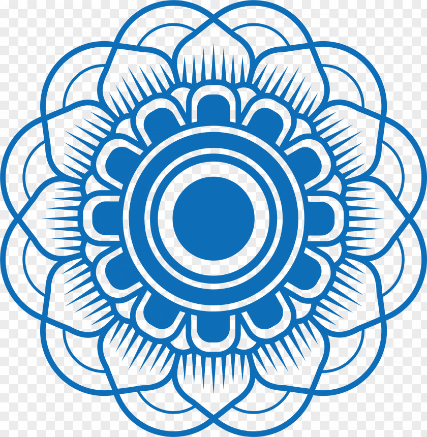 Blue Mandala Buddhism Religion PNG
