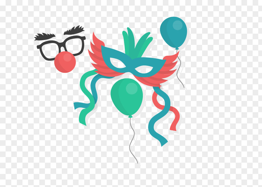 Balloon Carnival Mask Material Halloween PNG