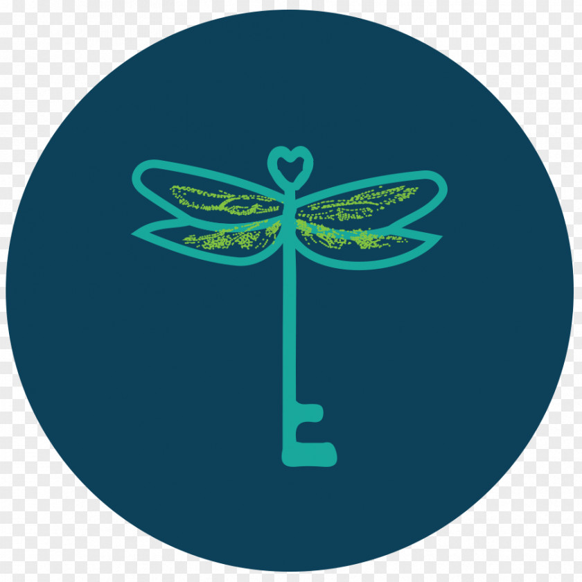 Dragon Fly Symbol Turquoise Logo Electric Blue Green PNG