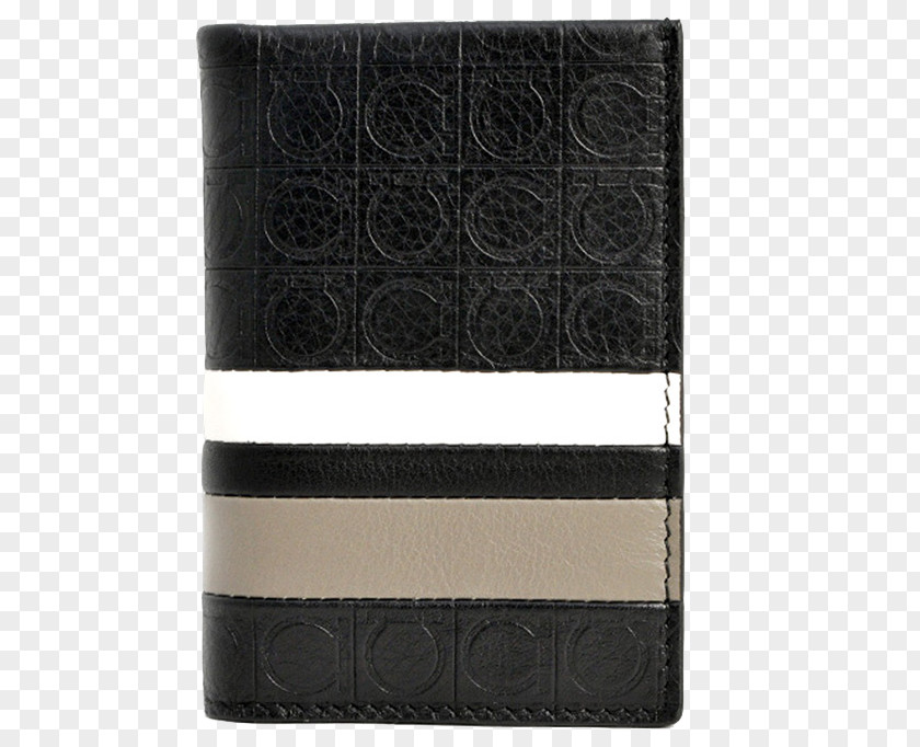 Ferragamo Men's Short Two-fold Wallet Designer Leather Handbag PNG