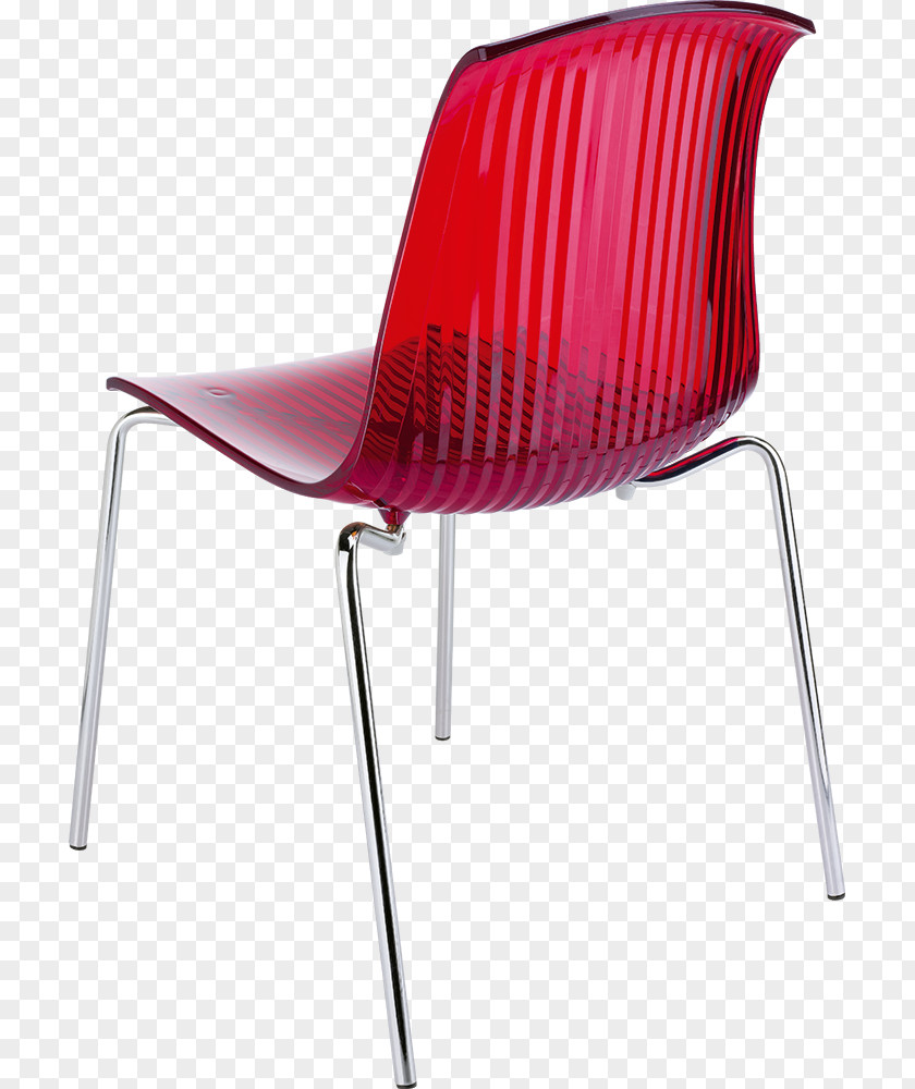 Chair Plastic Chrome Steel PNG