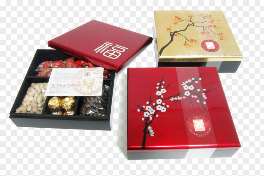 Chinese Box New Year Gift Paper PNG