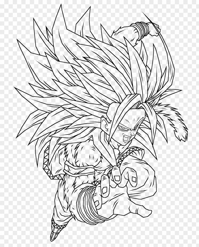 Goku Drawing Line Art Vegeta Gohan Frieza PNG