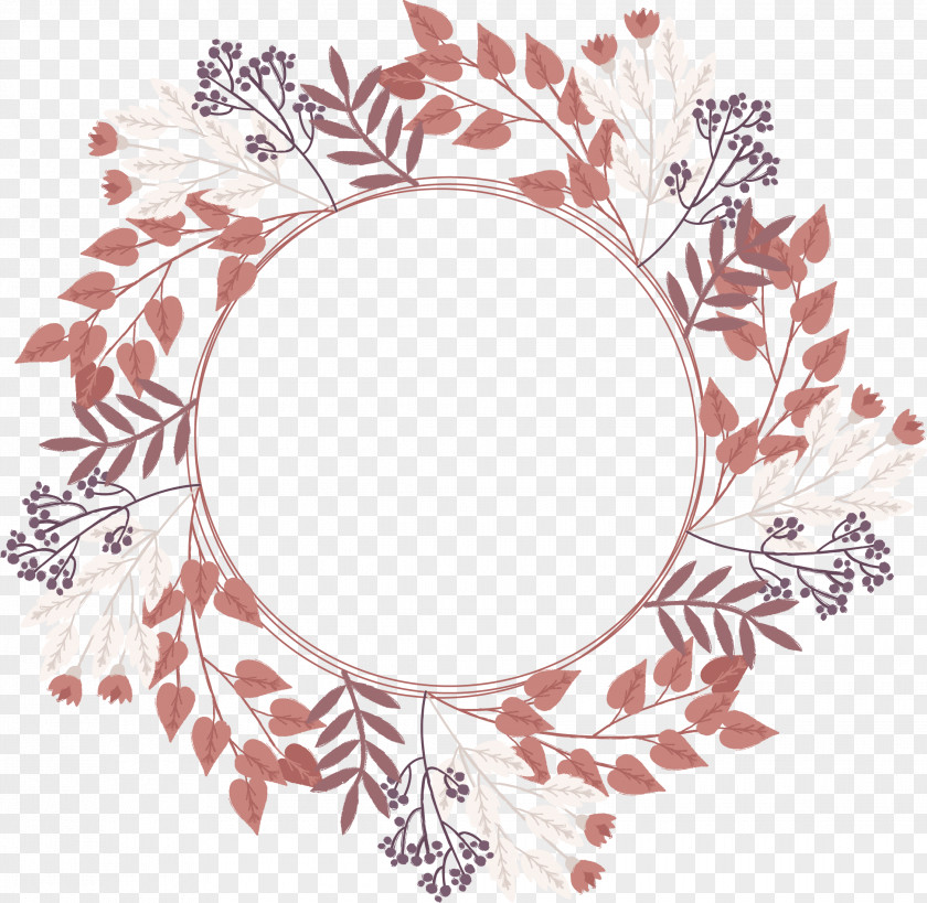 Vector Elegant Weddings Plant Garland Euclidean Leaf PNG