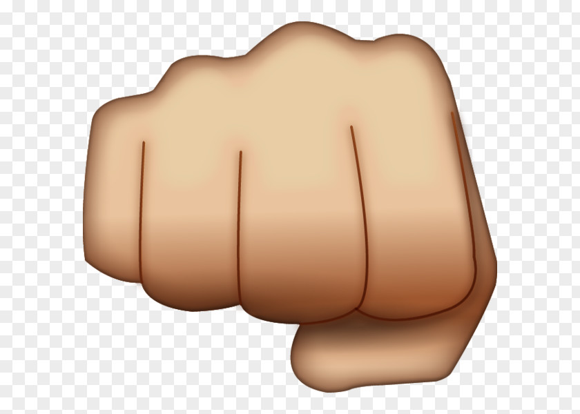 Emoji Raised Fist Bump Punch PNG