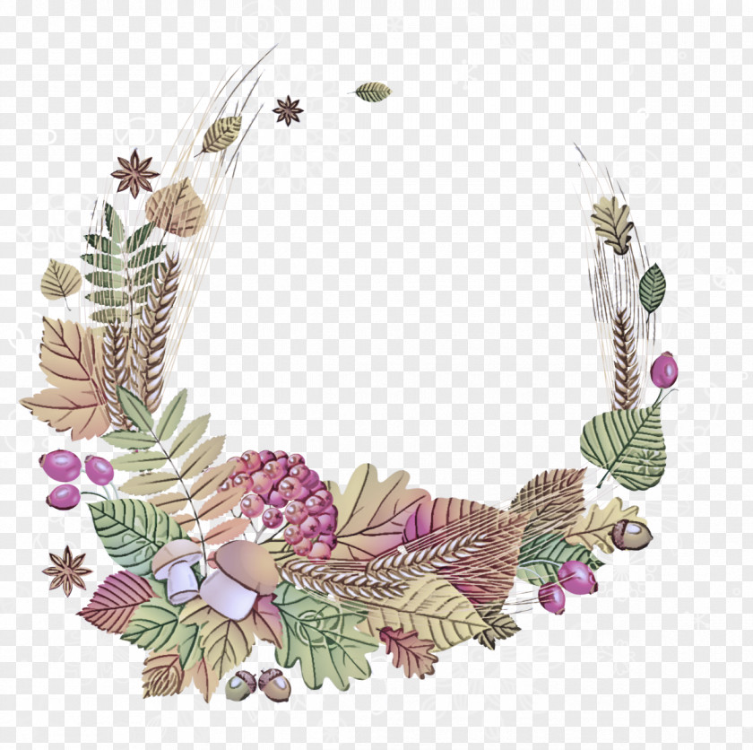 Ornament Necklace Leaf Plant Fashion Accessory Flower Wreath PNG