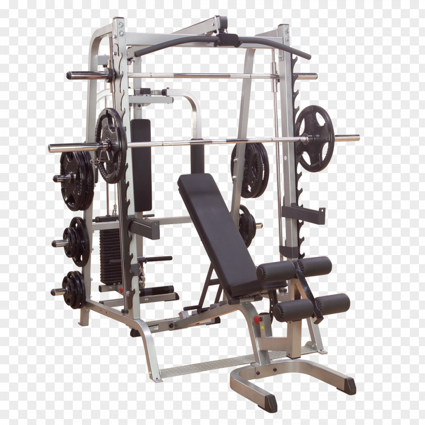 Smith Machine Fitness Centre Bench Exercise Equipment PNG