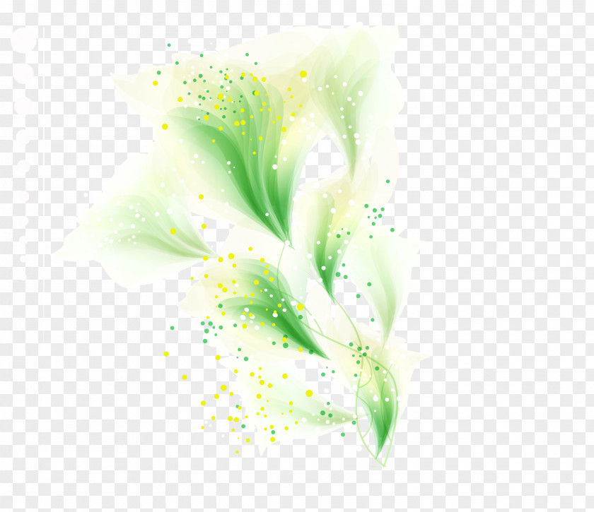 Beautiful Green Background Euclidean Vector Flower PNG