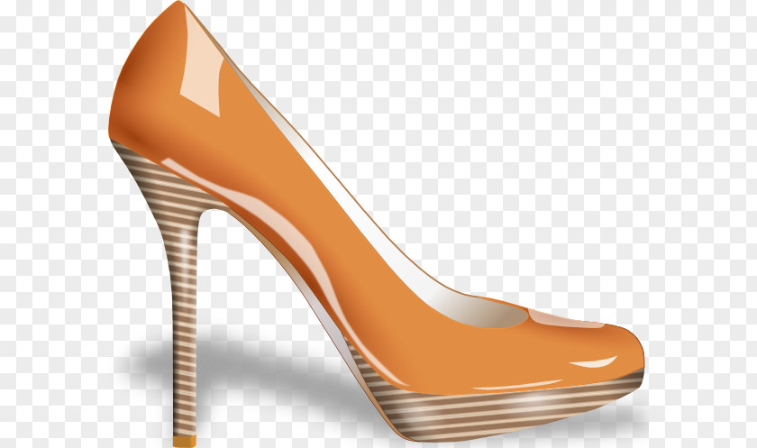 Brown Shoes Cliparts High-heeled Footwear Shoe Stiletto Heel Clip Art PNG