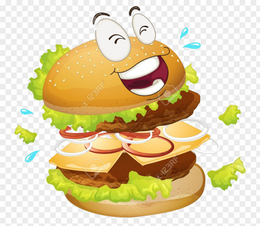 Fried Chicken Hamburger Cheeseburger French Fries Fast Food PNG