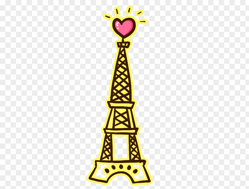 Hand-painted Eiffel Tower Gratis PNG