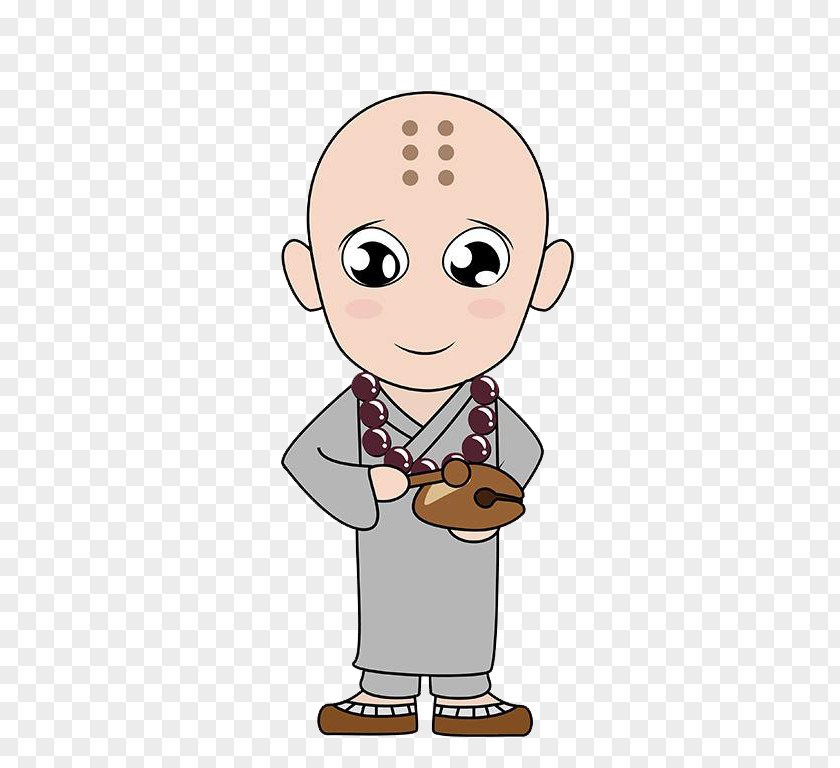 The Monk Of Wooden Fish Oshu014d Cartoon PNG