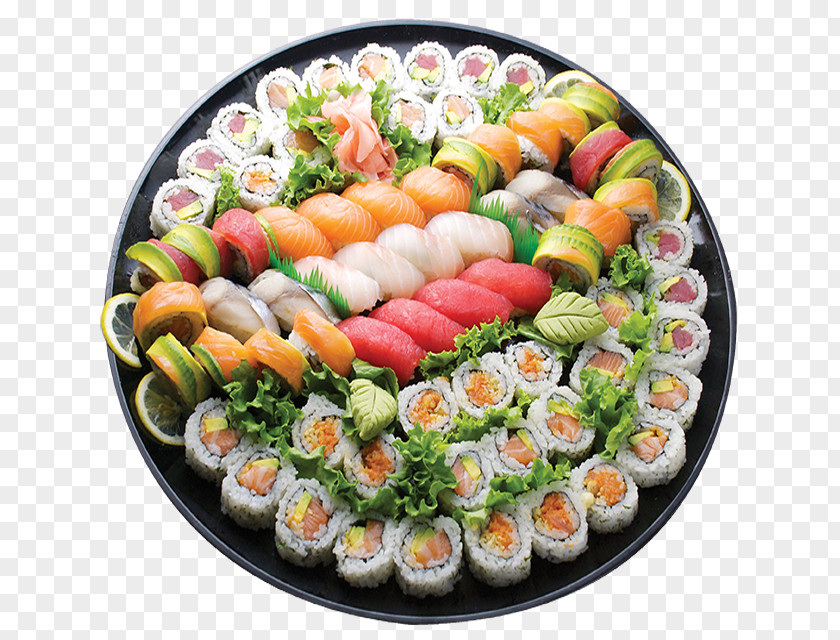 Sushi California Roll Gimbap Asia House Platter PNG