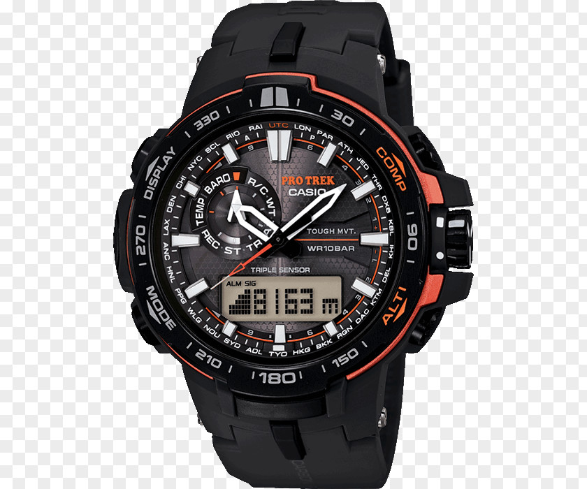 Watch Casio G-Shock Pro Trek Tough Solar PNG